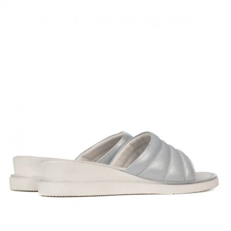 Damen Sandalen 5074 blau perlmuttfarben
