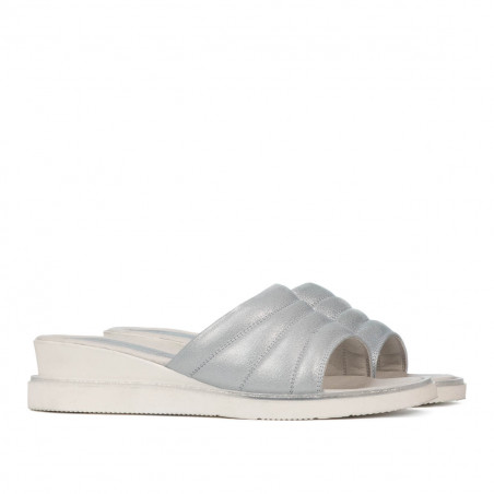 Damen Sandalen 5074 blau perlmuttfarben