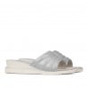 Damen Sandalen 5074 blau perlmuttfarben