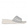 Damen Sandalen 5074 blau perlmuttfarben