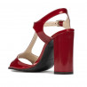 Damensandalen 1258 Weinrot Lackleder