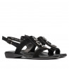 Damensandalen 5073 Schwarz Velours
