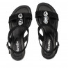 Damensandalen 5073 Schwarz Velours