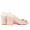 Elegante Damenschuhe 1274 Perlmutt Puder