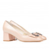 Elegante Damenschuhe 1274 Perlmutt Puder