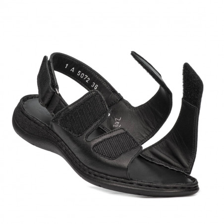 Damensandalen 5072 schwarz