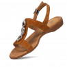 Damen Sandalen 5073 Kamel Velours