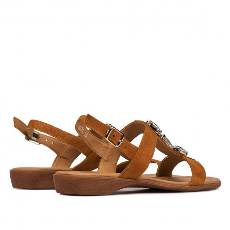 Damen Sandalen 5073 Kamel Velours