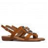 Damen Sandalen 5073 Kamel Velours