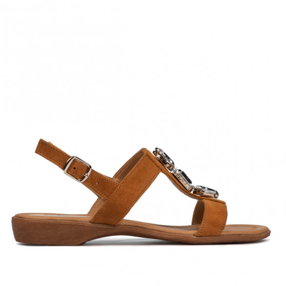 Damen Sandalen 5073 Kamel Velours Damen Sandalen 5073 Kamel Velours