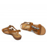 Damen Sandalen 5073 Kamel Velours
