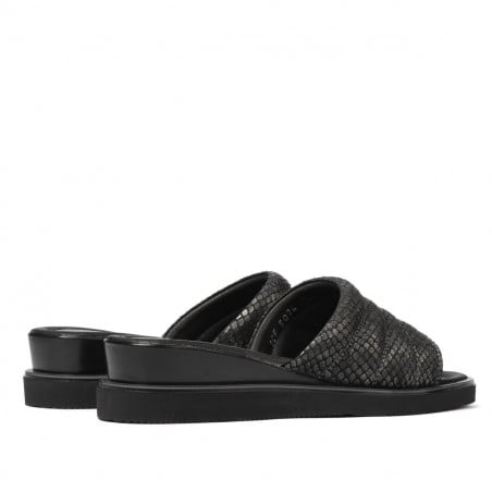 Damensandalen 5074 Schwarzer Python