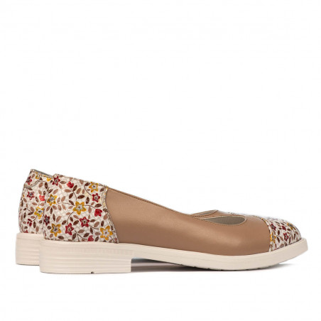 Damen Ballerinas 6036 nude kombiniert