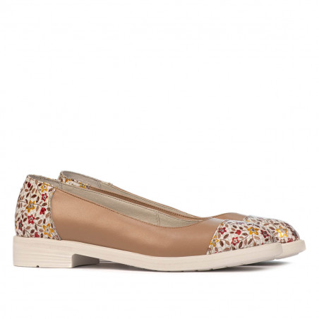 Damen Ballerinas 6036 nude kombiniert