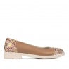 Damen Ballerinas 6036 nude kombiniert
