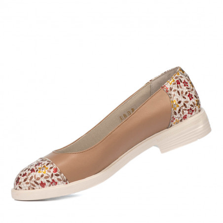 Damen Ballerinas 6036 nude kombiniert