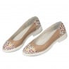 Damen Ballerinas 6036 nude kombiniert