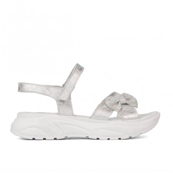 Kindersandalen 538 perlweiß (silbern) Kindersandalen 538 perlweiß (silbern)