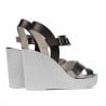 Damensandalen 5081 silber kombiniert