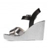 Damensandalen 5081 silber kombiniert