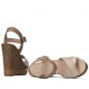Damen Sandalen 5078 beige+gold