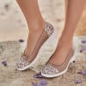 Damen Ballerinas 6036 nude kombiniert