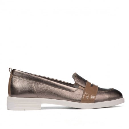 Damen Casual/Schick Schuhe 6037 kombiniert in Kupferfarbe