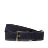 Herren Gürtel 05bc blau Veloursleder
