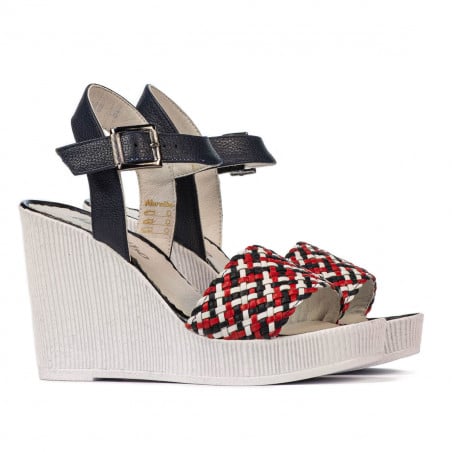 Damensandalen 5080-1 in kombiniertem Indigo