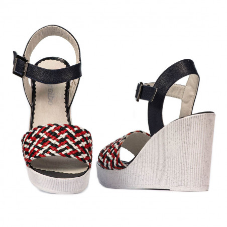 Damensandalen 5080-1 in kombiniertem Indigo