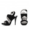 Damen Sandalen 1286 Schwarz Antilope