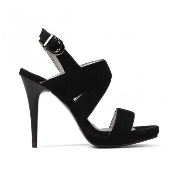 Damen Sandalen 1286 Schwarz Antilope Damen Sandalen 1286 Schwarz Antilope