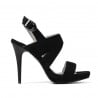 Damen Sandalen 1286 Schwarz Antilope