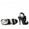 Damen Sandalen 1286 Schwarz Antilope