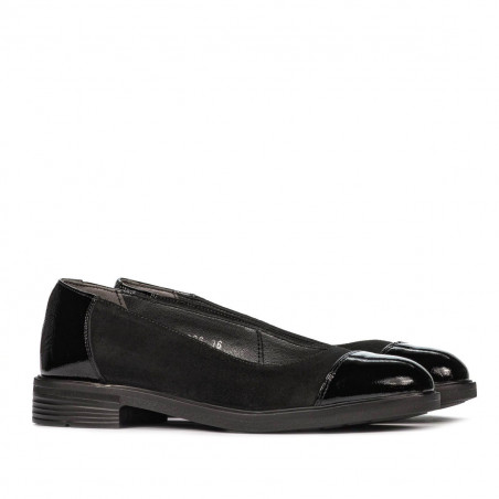 Damen-Ballerinas 6036 schwarz kombiniert