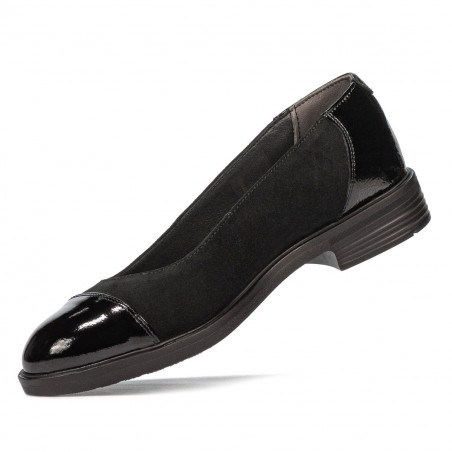 Damen-Ballerinas 6036 schwarz kombiniert