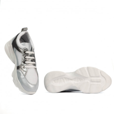 Damen Sportschuhe 6038 in Blau-Perlmutt-Kombination