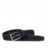 Herren Gürtel 53bc indigo Velours