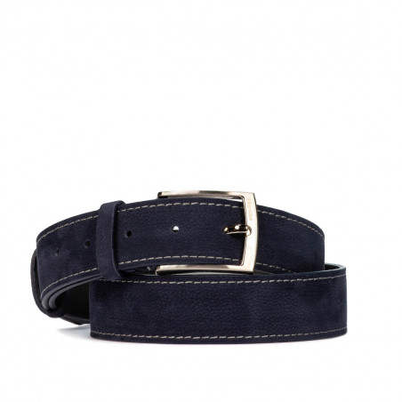 Herren Gürtel 53bc indigo Velours
