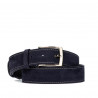 Herren Gürtel 53bc indigo Velours