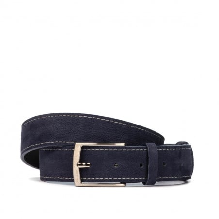 Herren Gürtel 53bc indigo Velours
