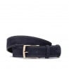 Herren Gürtel 53bc indigo Velours