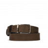 Herrengürtel 54b zweifarbig schwarz+braun