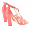 Damen Sandalen 1239s Lack Rot Koralle