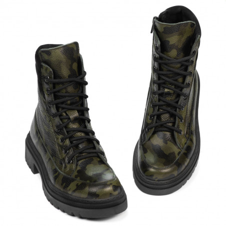Damenstiefel 3362 khaki Camouflage