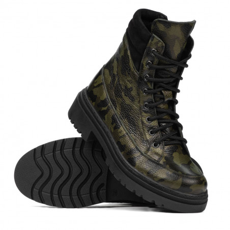 Damenstiefel 3362 khaki Camouflage