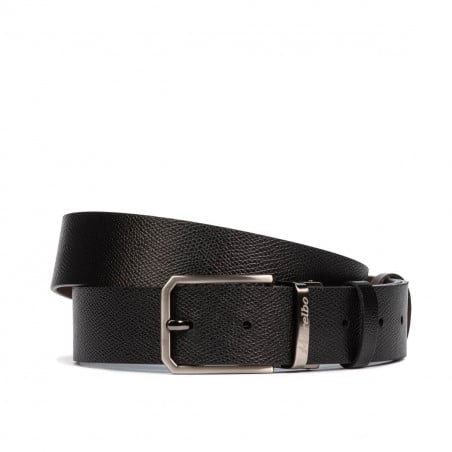 Herren Gürtel 54b zweifarbig biz schwarz+braun