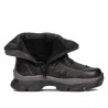 Kleine Kinderschuhe 108c schwarz kombiniert