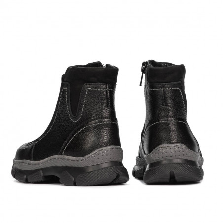 Kleine Kinderschuhe 108c schwarz kombiniert