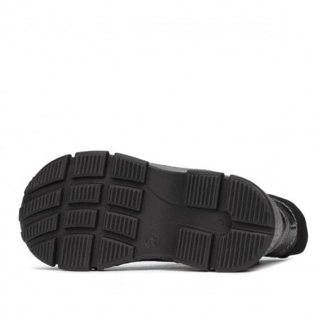 Kleine Kinderschuhe 108c schwarz kombiniert